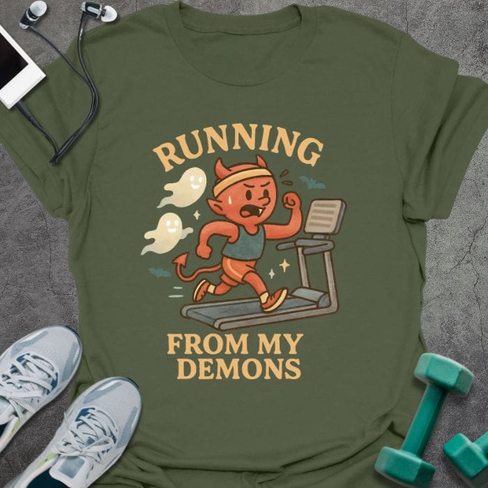 T-Shirt Military Green / S Running Demon T-Shirt