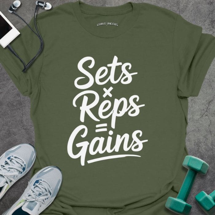 T-Shirt Military Green / S Sets x Reps T-Shirt