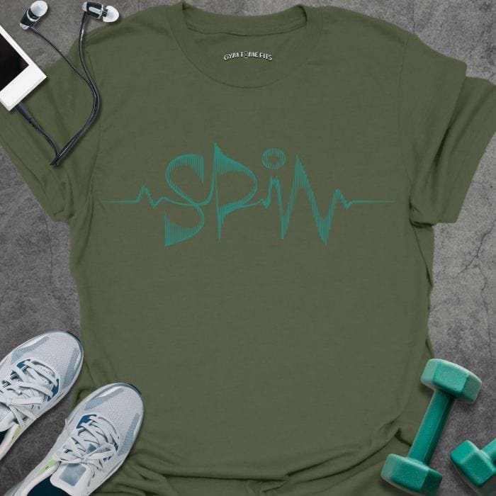 T-Shirt Military Green / S SPIN Wave T-Shirt