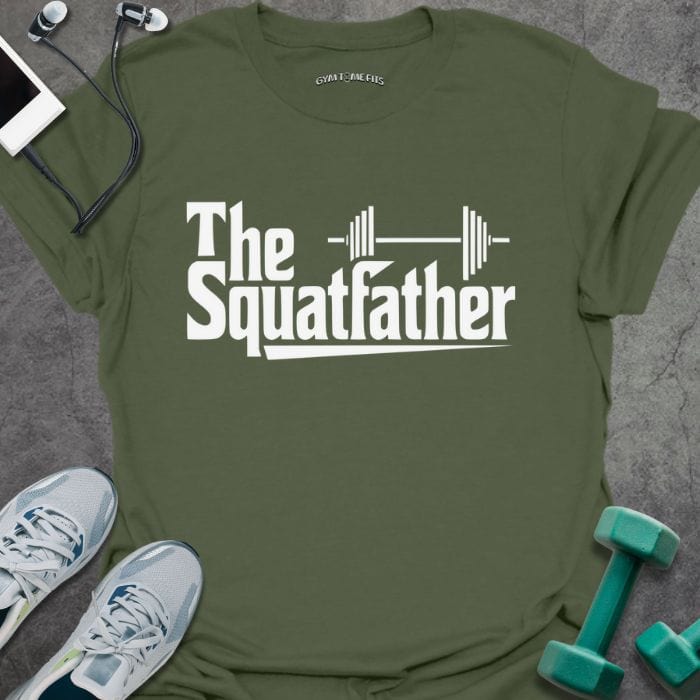 T-Shirt Military Green / S SquatfatherT-Shirt