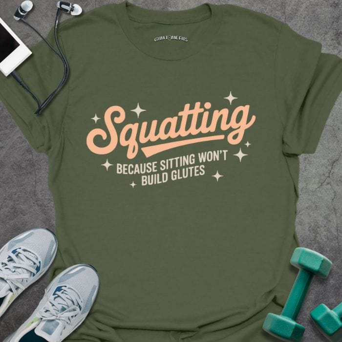 T-Shirt Military Green / S Squatting T-Shirt