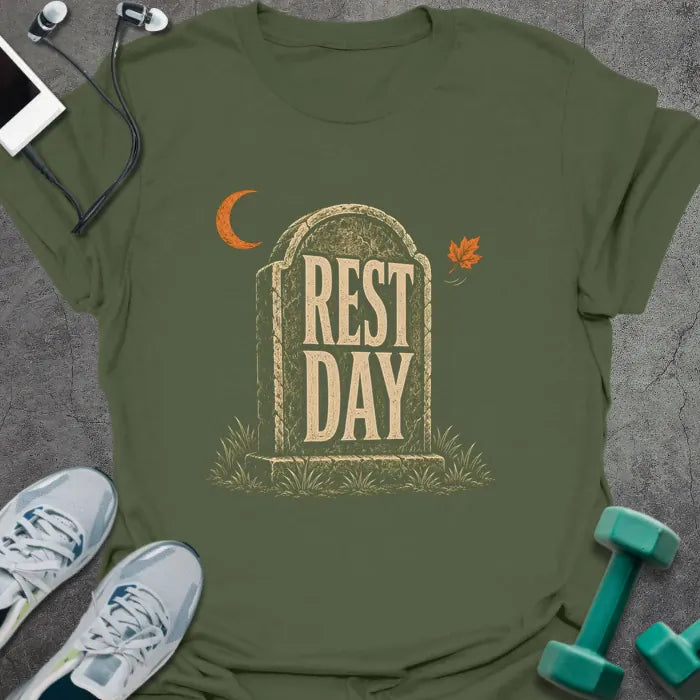 T-Shirt Military Green / S Tombstone Rest T-Shirt