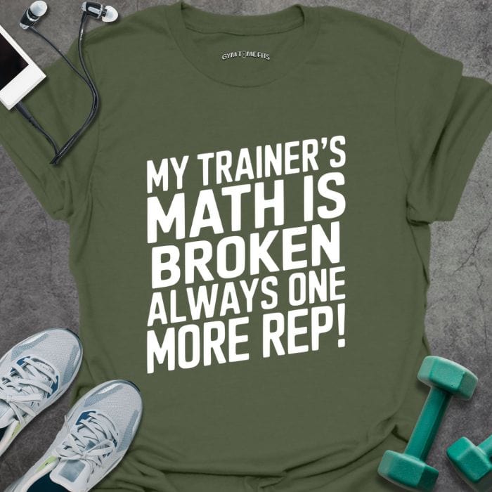 T-Shirt Military Green / S Trainer Math T-Shirt