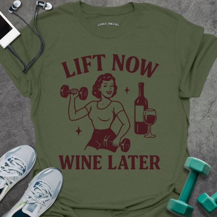 T-Shirt Military Green / S Wine Later T-Shirt