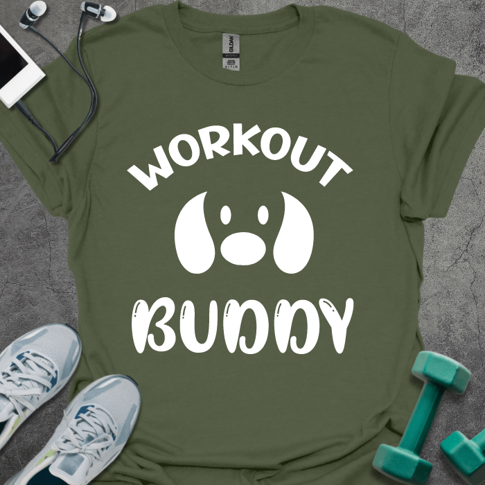 T-Shirt Military Green / S Workout Buddy T-Shirt
