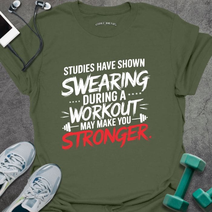 T-Shirt Military Green / S Workout Study T-Shirt