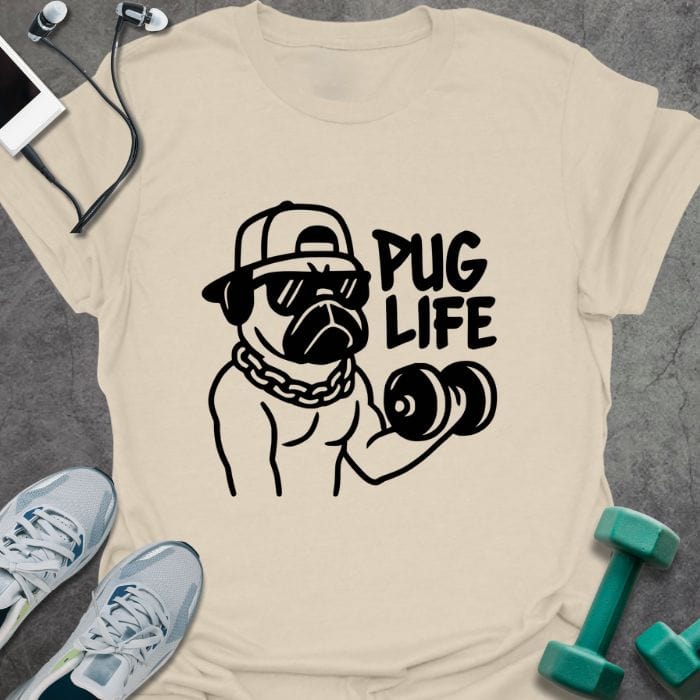 T-Shirt Natural / S The Pug Life T-Shirt