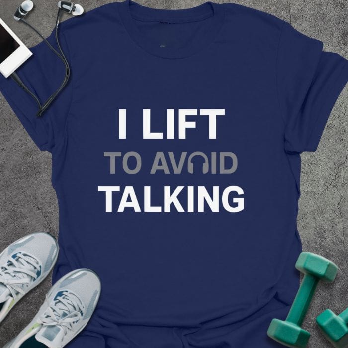 T-Shirt Navy / S Avoid Talking T-Shirt