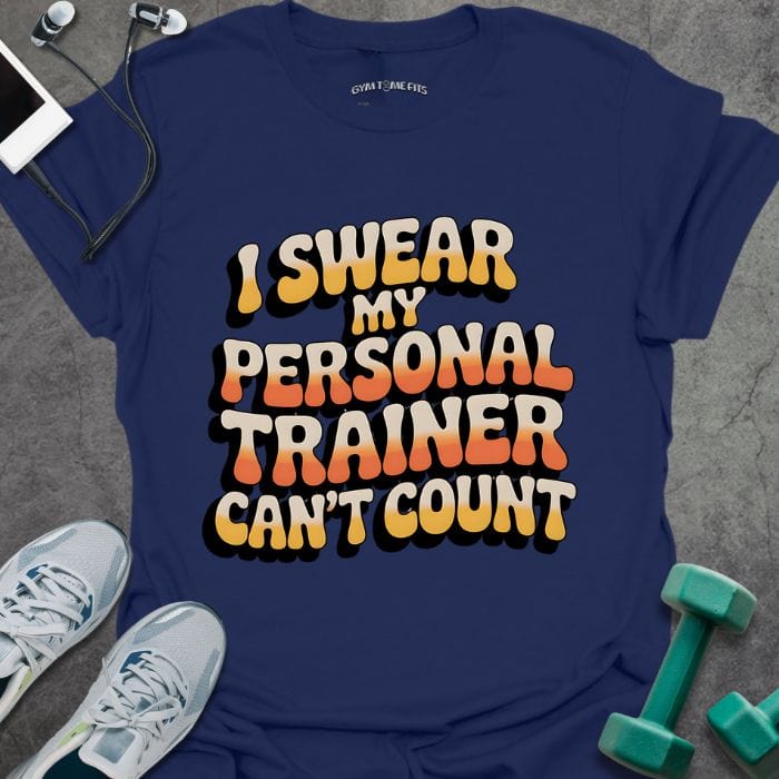 T-Shirt Navy / S Can't Count Groovy T-Shirt