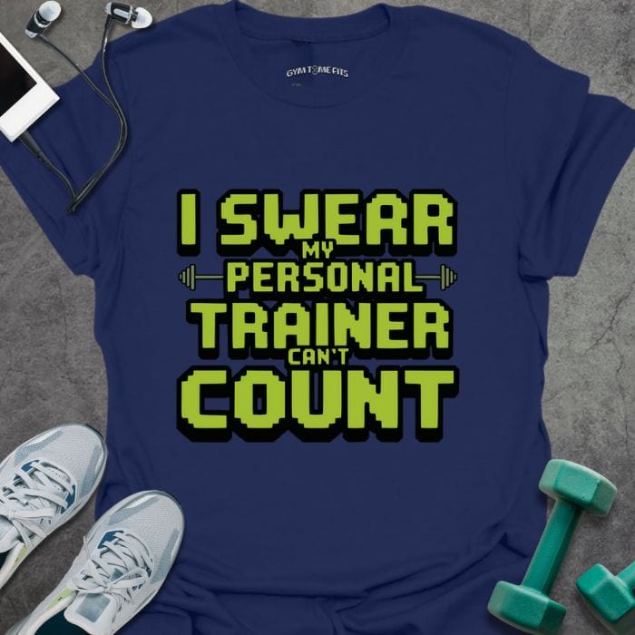 T-Shirt Navy / S Can't Count Pixel T-Shirt