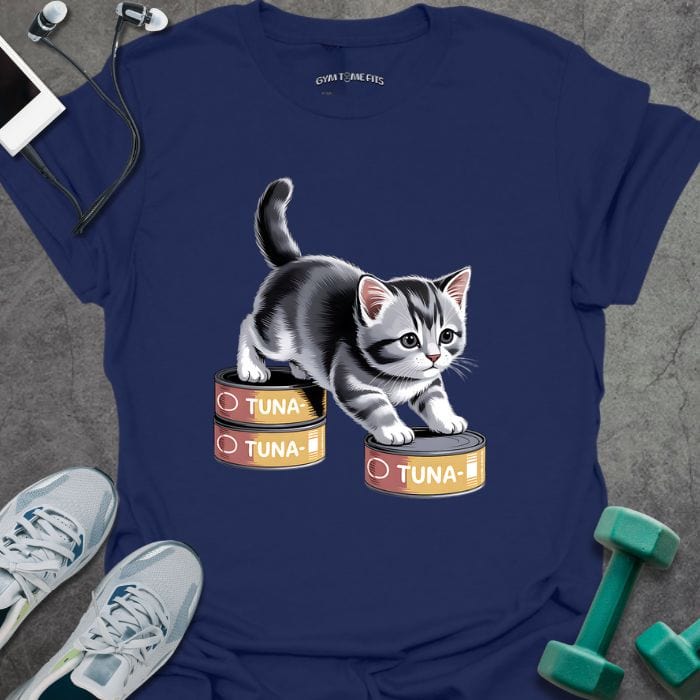 T-Shirt Navy / S Cat Burpees T-Shirt