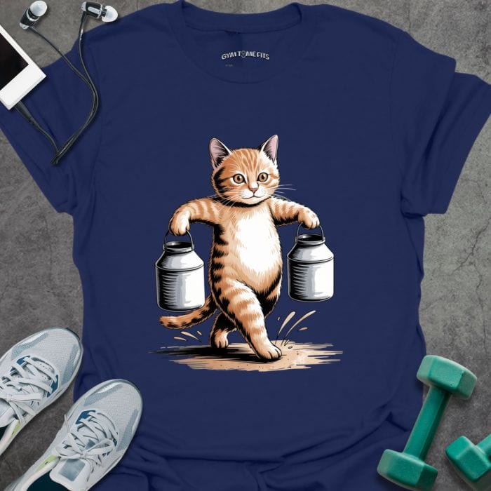 T-Shirt Navy / S Cat Farmers Walk T-Shirt