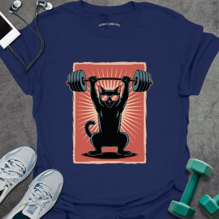 T-Shirt Navy / S Cat Lift T-Shirt