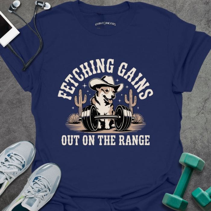 T-Shirt Navy / S Fetching Gains T-Shirt
