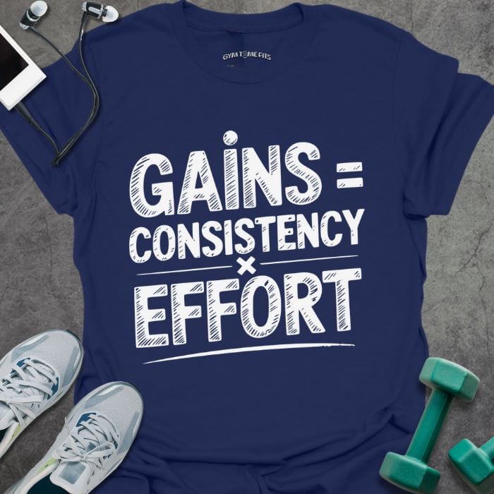 T-Shirt Navy / S Gains Equal T-Shirt