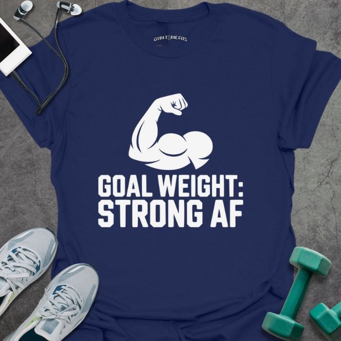 T-Shirt Navy / S Goal Weight T-Shirt