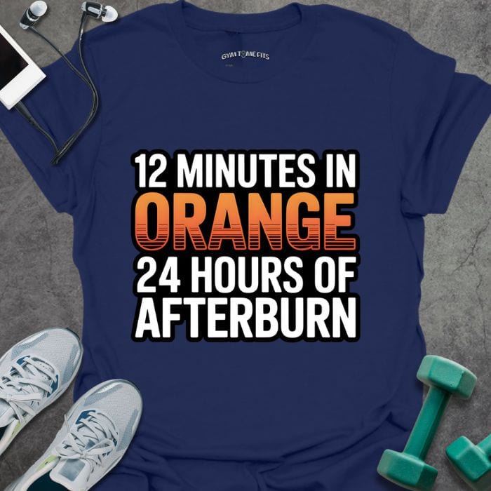 T-Shirt Navy / S In Orange T-Shirt