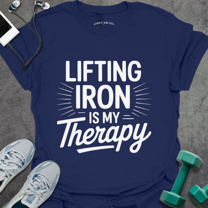 T-Shirt Navy / S Lifting Iron T-Shirt