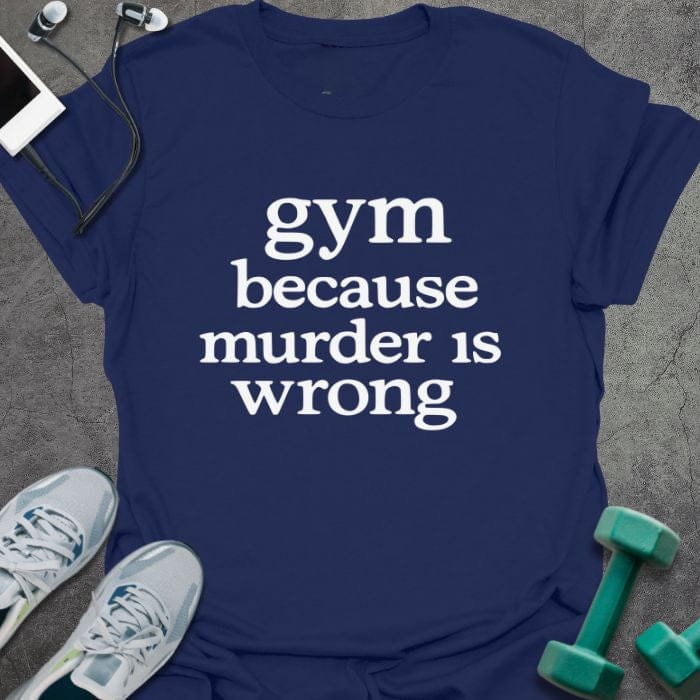 T-Shirt Navy / S Murder Is T-Shirt