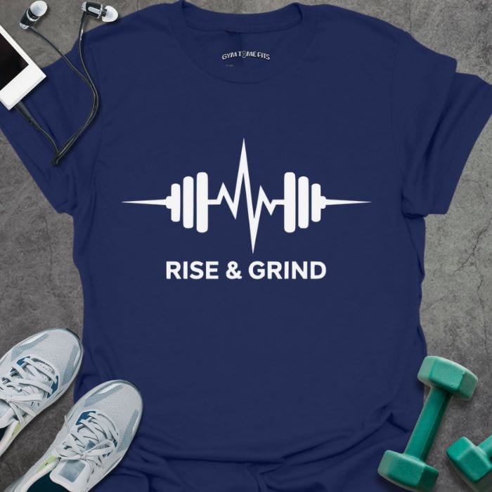 T-Shirt Navy / S Rise And Grind T-Shirt