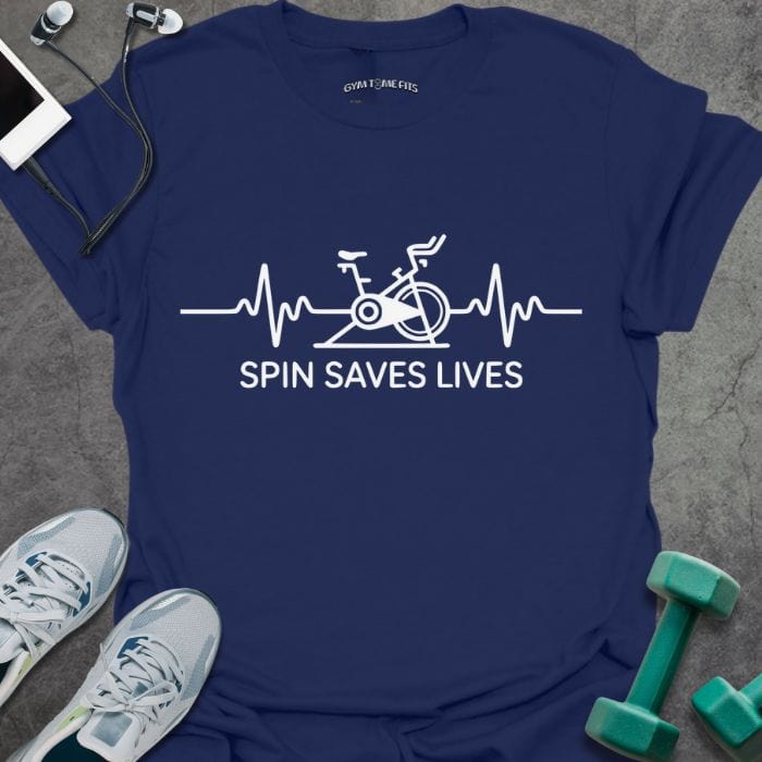 T-Shirt Navy / S SPIN Saves Lives T-Shirt