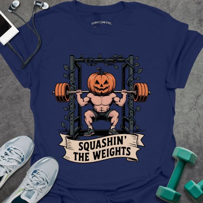 T-Shirt Navy / S Squashin Weights T-Shirt