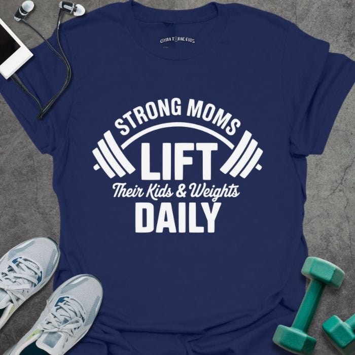 T-Shirt Navy / S Strong Moms T-Shirt