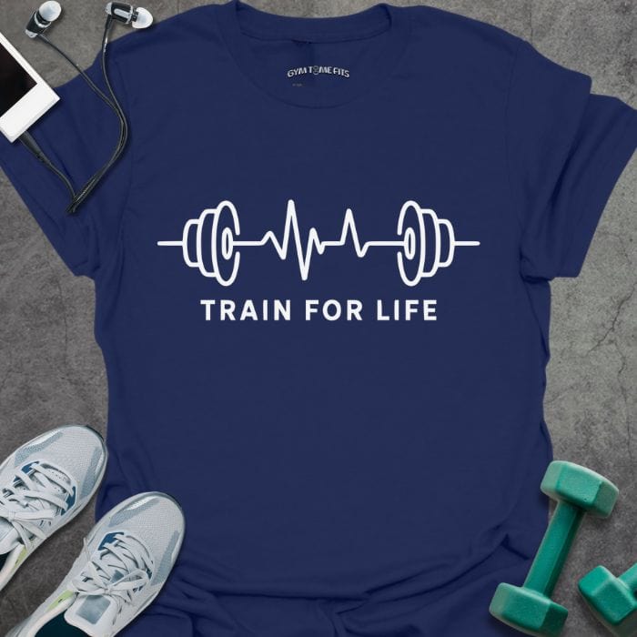 T-Shirt Navy / S Train For Life T-Shirt