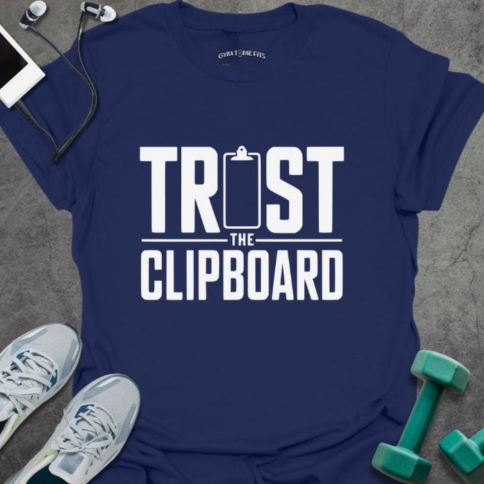 T-Shirt Navy / S Trust Clipboard T-Shirt