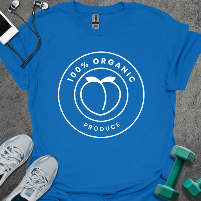 T-Shirt Royal / S 100% Organic Produce T-Shirt