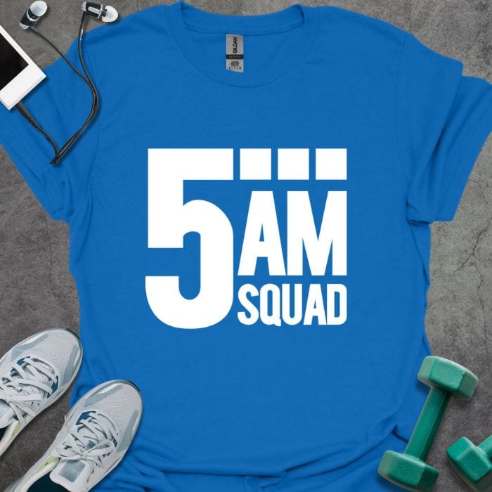 T-Shirt Royal / S 5AM Squad T-Shirt