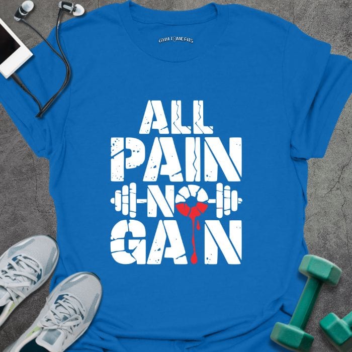 T-Shirt Royal / S All Pain T-Shirt