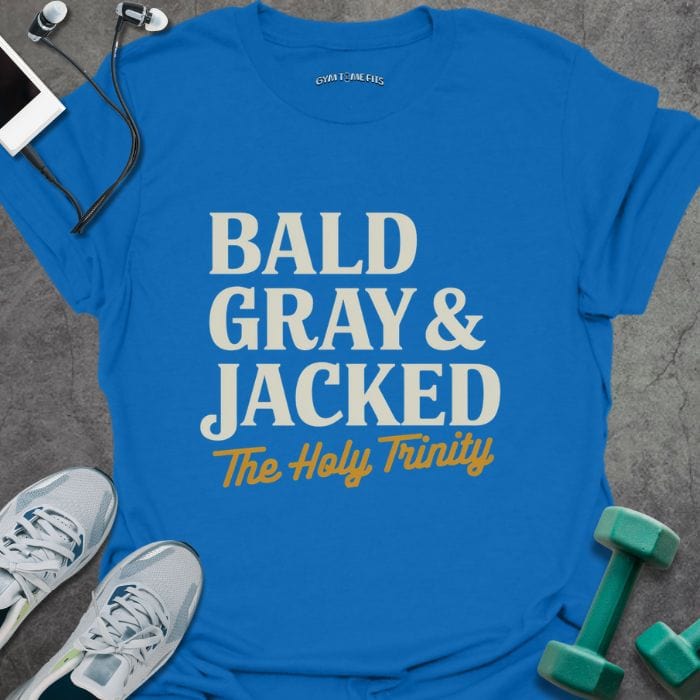 T-Shirt Royal / S Bald Gray Jacked T-Shirt