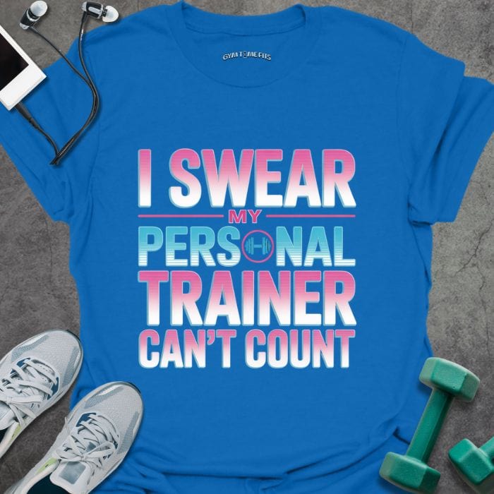 T-Shirt Royal / S Can't Count Retro T-Shirt
