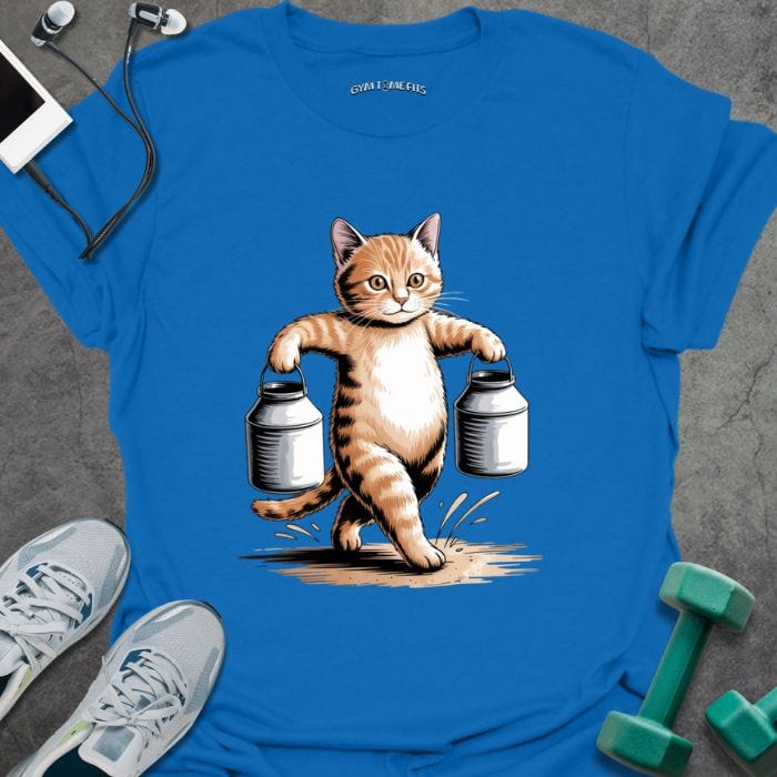 T-Shirt Royal / S Cat Farmers Walk T-Shirt