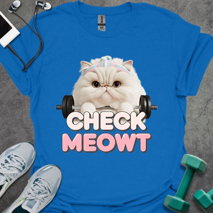 T-Shirt Royal / S Check Meowt T-Shirt