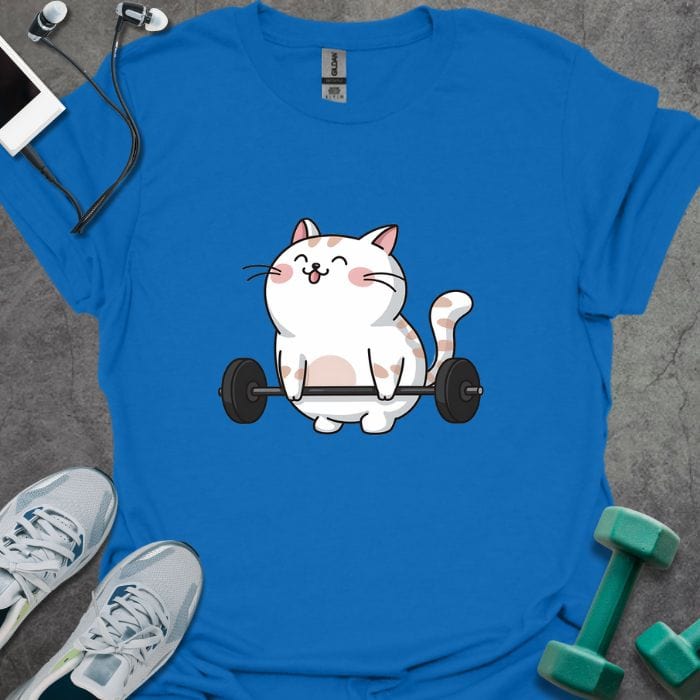 T-Shirt Royal / S Cute Cat DL T-Shirt
