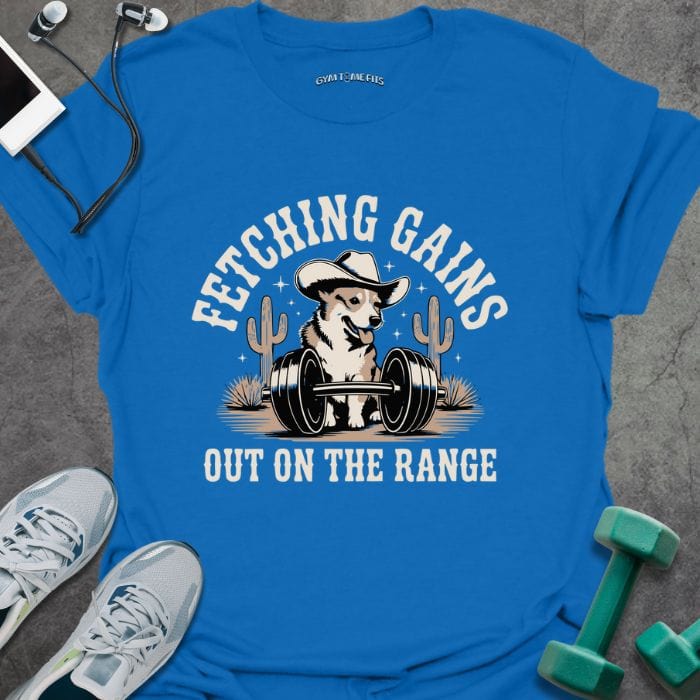T-Shirt Royal / S Fetching Gains T-Shirt