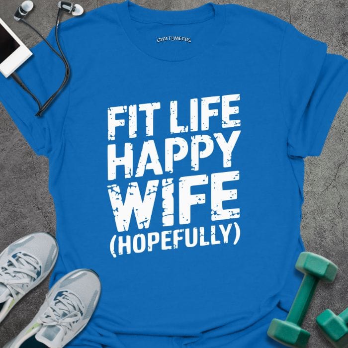 T-Shirt Royal / S Fit Wife T-Shirt