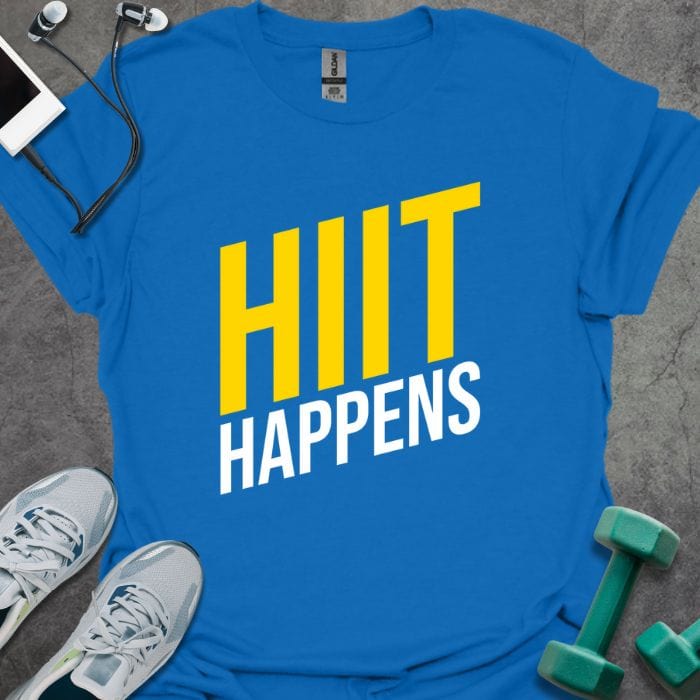 T-Shirt Royal / S HIIT Happens T-Shirt