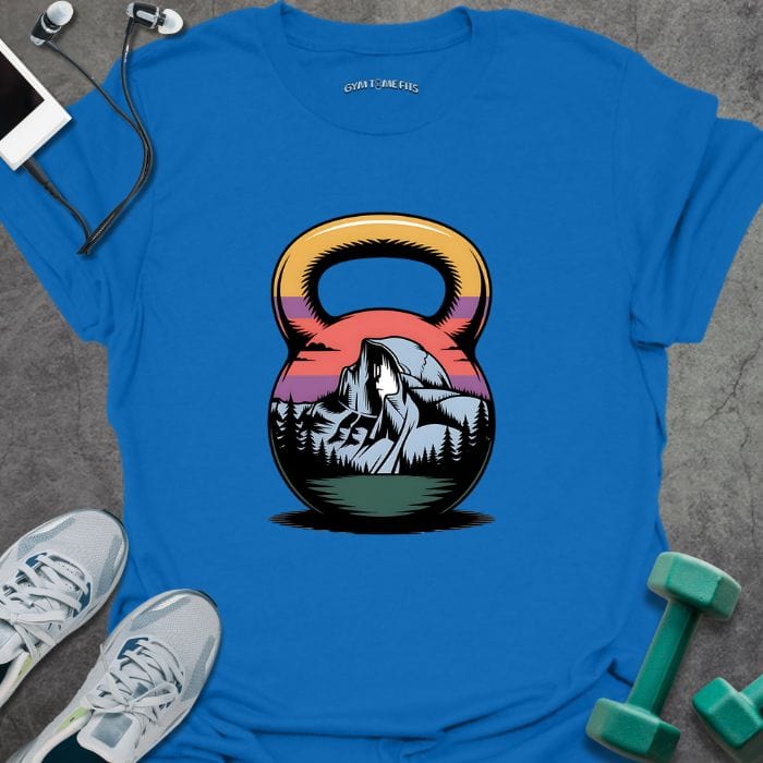 T-Shirt Royal / S Kettlebell Mountain T-Shirt