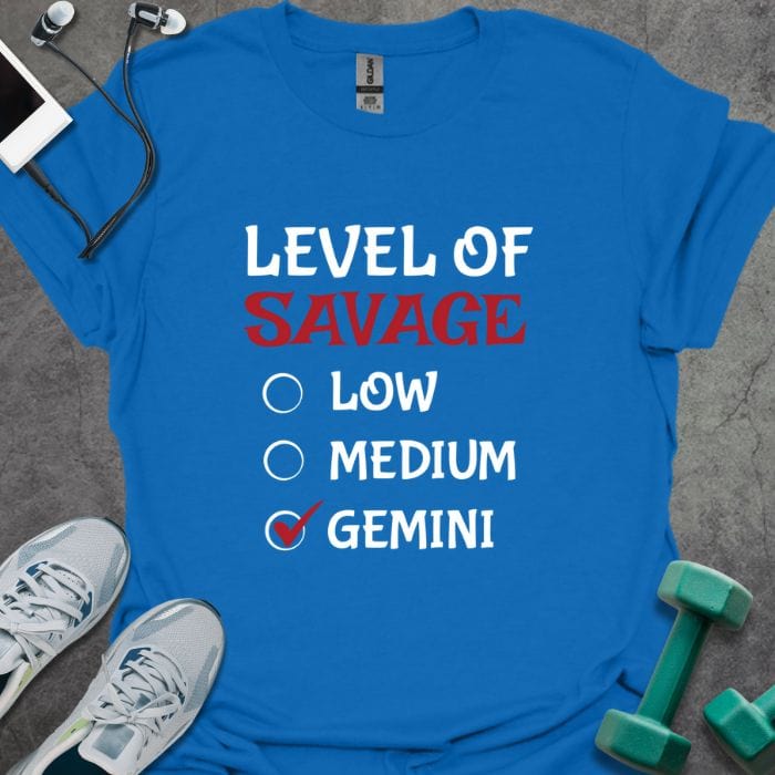 T-Shirt Royal / S Level Of Savage T-Shirt