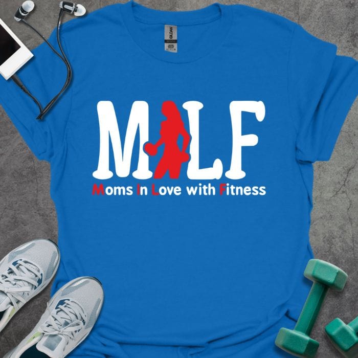 T-Shirt Royal / S Moms In Love With Fitness T-Shirt