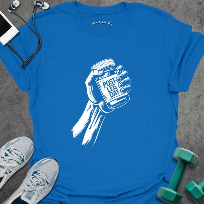 T-Shirt Royal / S Post Leg Day T-Shirt