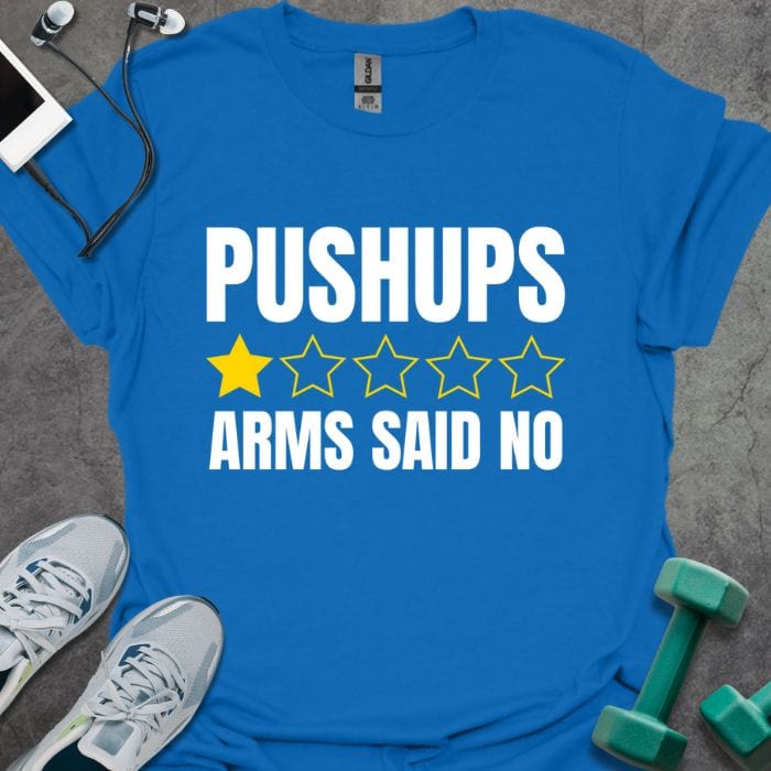 T-Shirt Royal / S Pushups Review T-Shirt