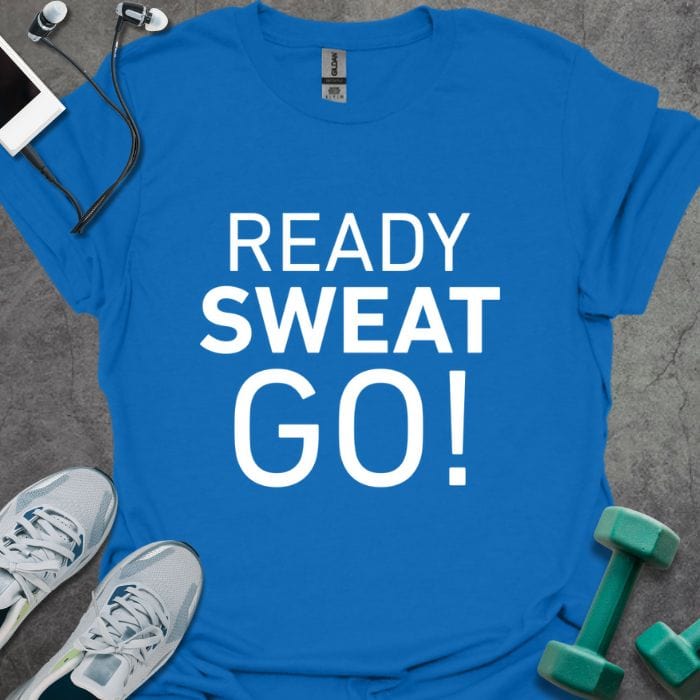 T-Shirt Royal / S Ready Sweat Go T-Shirt