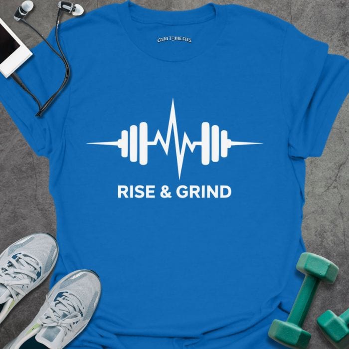 T-Shirt Royal / S Rise And Grind T-Shirt