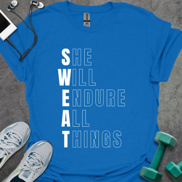 T-Shirt Royal / S She Will Endure T-Shirt