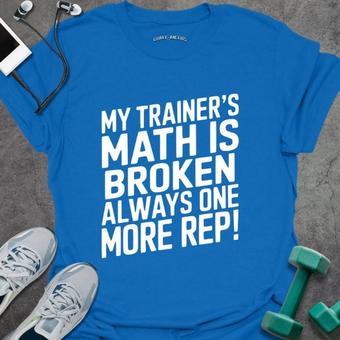 T-Shirt Royal / S Trainer Math T-Shirt