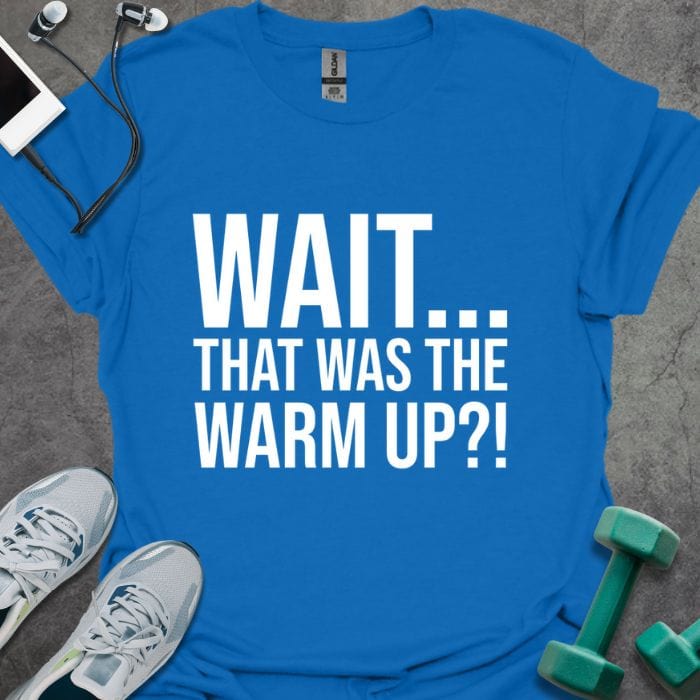 T-Shirt Royal / S Wait Warm Up T-Shirt